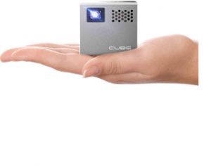 RIF6 Cube Mobile Projector with 120 inch