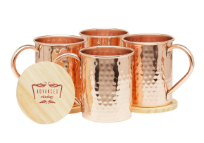 Moscow Mule Copper-Mugs-Set-of 4 by Advanced Mixology