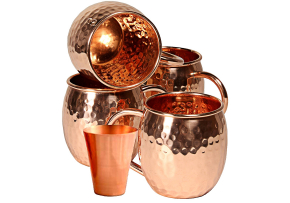 Skotz LLC 4 Set Solid Copper Moscow Mule