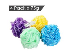 JCMASTER Shower Loofah Sponge Pouf