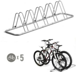 5 Bike Bicycle Floor Parking Rack