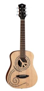 Luna Safari Series Peace Travel Guitar